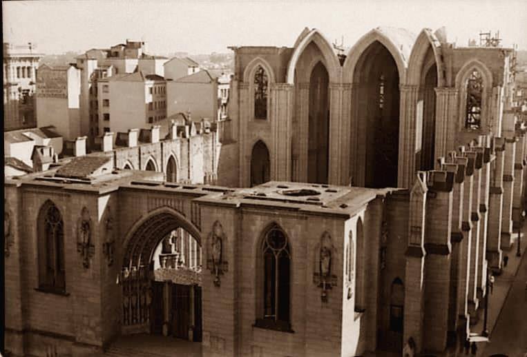 Catedral da Sé, em construção, no ano de 1939