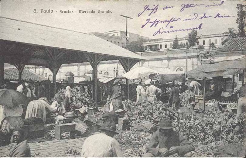 Mercado dos Caipiras em 1910.