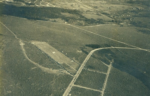 Vista aérea do Aeroporto de Congonhas em 1936.