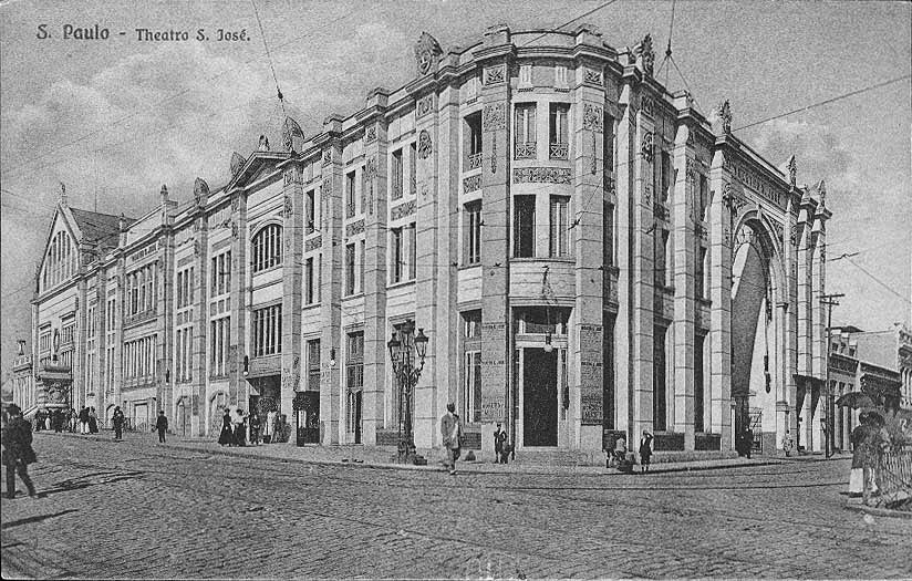 Teatro São José em 1900.