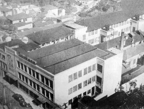 Fábrica de chocolates Sönksen na rua Vergueiro em 1959.