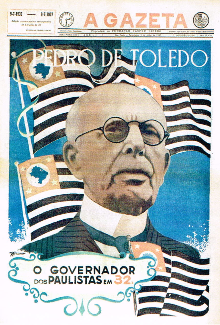 Capa Diário Nacional - Pedro de Toledo