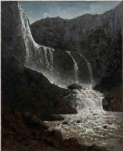 Óleo sobre tela do pintor alemão viajante Bernard Wiegandt revelou a primeira imagem pintada das Cataratas do Iguaçu, datada de 1878.