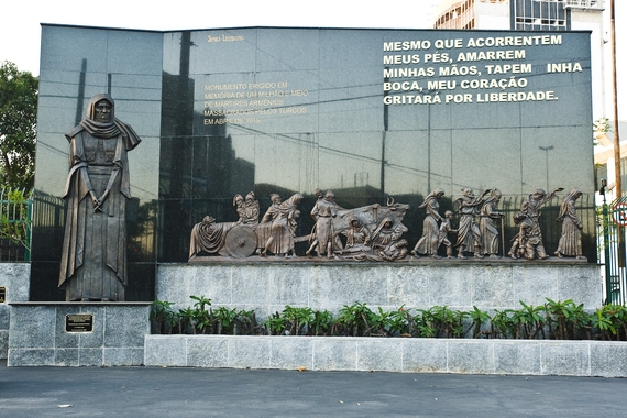 O monumento em São Paulo.