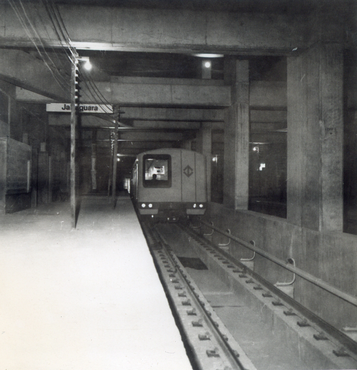 Obras civis Estação Jabaquara na década de 70